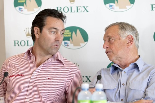 SAILING - Rolex Sydney to Hobart 2012 Press Conference<br />
photo by Andrea Francolini/Rolex<br />
left: Mark Richards and Tony Ellis © Jennifer Crooks